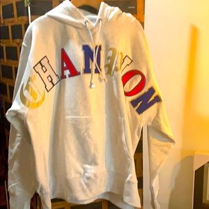 Champion BIG LETTER hoodie **NEW**